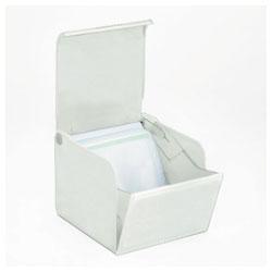 INNOVERA CD/DVD Storage Box, Stores Up to 80 CDs/DVDs, Light Gray