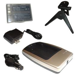 HQRP {COMBO} Charger + EN-EL3E Equivalent Battery for Nikon D200 D80 D100 D70S D70 D50 + Tripod