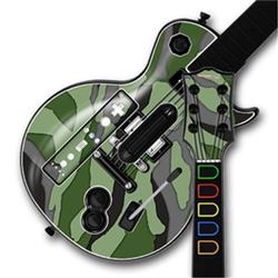 WraptorSkinz Camouflage Green Skin by TM fits Nintendo Wii Guitar Hero III (3) Les Paul Controller (