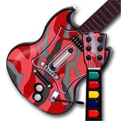 WraptorSkinz Camouflage Red TM Skin fits All PS2 SG Guitars Controllers (GUITAR NOT INCLUDED)s