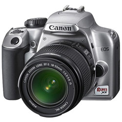 CANON USA - DIGITAL CAMERAS Canon EOS Rebel XS Digital SLR Camera with 10 Megapixel, 2.5 LCD, 3 Frames Per Sec & Live View Mode - Silver