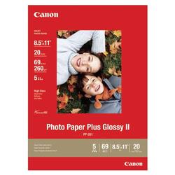 Canon PP-201 Photo Paper Plus II - Letter - 8.5 x 11 - Glossy - 20 x Sheet