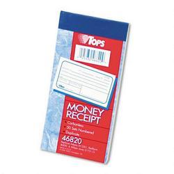 Tops Business Forms Carbonless Rent/Money Receipt Book, Duplicate, 2 3/4x5 Receipt Size, 50/Book