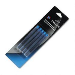 Parker Pen Company/Sanford Ink Company Cartridge Refills for Parker Pens, Washable Ink, Blue, 5/Pack