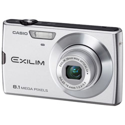 Casio EX-Z150 8 Megapixel Digital Camera w/ 3 LCD, 4x Optical Zoom, Face Detection & YouTube Capture Mode - Silver