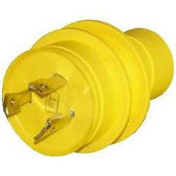 Charles Marine Charles 15 Amp To 30 Amp 125 Volt Hand Adapter Yellow