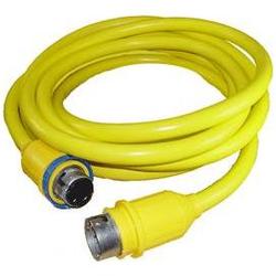 Charles Marine Charles 30 Amp 125 Volt 25 Foot Cable Cord Set Yellow