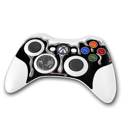 WraptorSkinz Chrome Drip on Black Skin by TM fits XBOX 360 Wireless Controller (CONTROLLER NOT INCLU