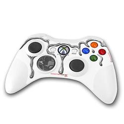 WraptorSkinz Chrome Drip on White Skin by TM fits XBOX 360 Wireless Controller (CONTROLLER NOT INCLU