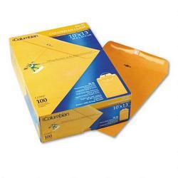 Westvaco Clasp Envelopes, Kraft, 10 x 13, 100/Box