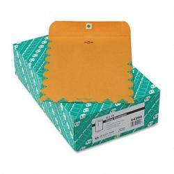 Quality Park Clasp Envelopes, Kraft with First Class Border, 9 x 12, 100/Box
