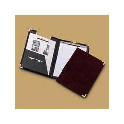 Samsill Corporation Classic Collection® Pad Holder with Brass Corners & 8 1/2 x 11 Pad, Burgundy
