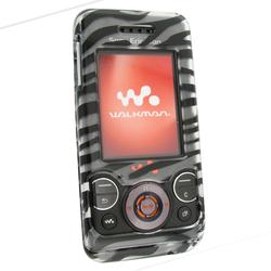 Eforcity Clip-On Case for Sony Ericsson W580, Clear Zebra by Eforcity