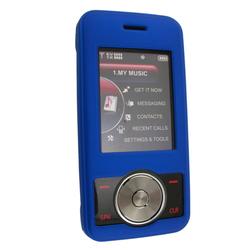 Eforcity Clip-On Rubber Coated Case w/ Belt Clip for LG Chocolate VX 8550, Blue by Eforcity