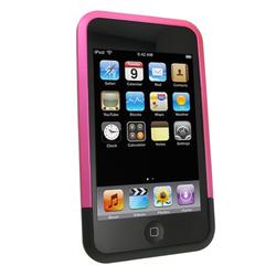 Eforcity Clip-On Rubber Coated Metallic Hot Pink Case for iPod Touch by Eforcity