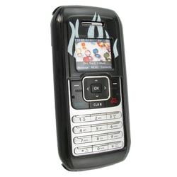 Eforcity Clip-on Case for LG enV VX 9900, Black w/ Silver Flame by Eforcity