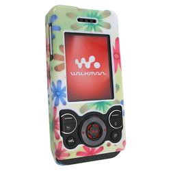Eforcity Clip-on Case for Sony Ericsson W580, Flower Pattern by Eforcity