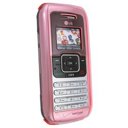 Eforcity Clip-on Crystal Case for LG enV VX-9900 w/ Belt Clip, Clear Pink by Eforcity