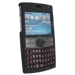 Eforcity Clip-on Rubber Coated Case for Samsung BlackJack II i617, Black by Eforcity
