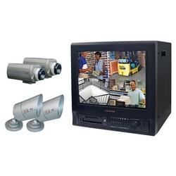 Clover C1714DVR 17 Video Surveillance System - 4 x Monitor, Digital Video Recorder - 17 CRT - Motion JPEG Formats - 160GB Hard Drive