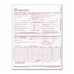 Tops Business Forms Cms-1500 Claim forms, Continuous 1-Part, 8 1/2 x 11