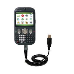 Gomadic Coiled Power Hot Sync and Charge USB Data Cable w/ Tip Exchange for the HTC CDMA PDA Phone - Gomadic