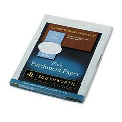 Southworth Company Colors+Textures Collection® Parchment Paper, 8 1/2x11, Blue, 24 lb., 80/Pack