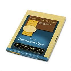 Southworth Company Colors+Textures Collection® Parchment Paper, 8 1/2x11, Gold, 24 lb., 80/Pack