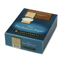 Southworth Company Colors+Textures Collection® Parchment Paper, 8 1/2x11, Ivory, 24 lb., 500/Box