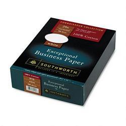 Southworth Company Connoisseur Collection® Business Paper, 8 1/2x11, 20 lb., White, 500 Sheets/Box