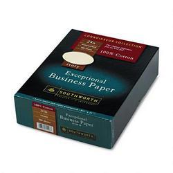 Southworth Company Connoisseur Collection® Business Paper, 8 1/2x11, 24 lb., Ivory, 500 Sheets/Box