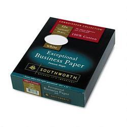 Southworth Company Connoisseur Collection® Business Paper, 8 1/2x11, 32 lb., White, 250 Sheets/Box