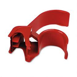 3M Contoured Hand Dispenser for Box Sealing Tape, Heavy Duty Plastic, Red