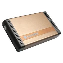 TOP & TECH Coolmax HD-381BZ-U2 3.5 Hard Drive Enclosure - Storage Enclosure - 1 x 3.5 - 1/3H Internal - Bronze