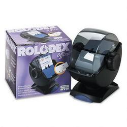 Rolodex Corporation Covered Swivel Plastic Rotary File for 4 x 2 1/4 Cards, Smoke Colored Cover