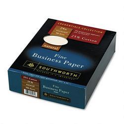 Southworth Company Credentials Collection 24 lb. Natural Fine Business Paper, 8 1/2x11, 500/Box