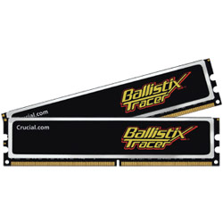 CRUCIAL TECHNOLOGY Crucial Ballistix Tracer 2GB kit 240-pin DIMM (with LEDs) DDR2 PC2-6400 Memory Module (1GBx2) - BL2KIT12864AL80A