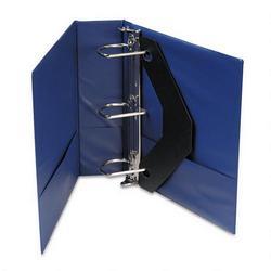 Universal Office Products D Ring Binder with Label Holder, 3 Capacity, Royal Blue