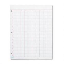 Tops Business Forms Data Pad, 11x8 1/2, 10 Numbered Columns x 31 Wide Lines, Left Punched, 50/Pad