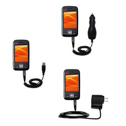 Gomadic Deluxe Kit for the ETEN M810 includes a USB cable with Car and Wall Charger - Brand w/ TipEx