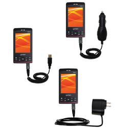 Gomadic Deluxe Kit for the ETEN X600 includes a USB cable with Car and Wall Charger - Brand w/ TipEx