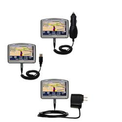 Gomadic Deluxe Kit for the TomTom Go 920 includes a USB cable with Car and Wall Charger - Brand w/ T
