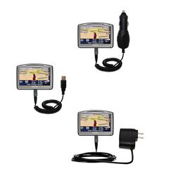 Gomadic Deluxe Kit for the TomTom Go 920T includes a USB cable with Car and Wall Charger - Brand w/