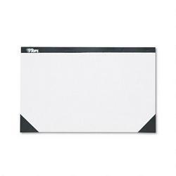 Tops Business Forms Desk Pad, 40 Sheet Pad, 22 x 14, White/Black