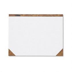 Tops Business Forms Desk Pad, 75 Sheet Pad, 22 x 17, White/Tan