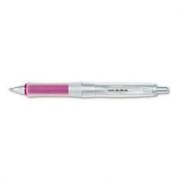 Pilot Corp. Of America Dr. Grip™ Center of Gravity Retractable Ballpoint Pen, Pink/Clear Barrel