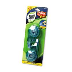 Sanford Dryline Mini Correction Tape, White, 1/5 x 197 , Blue Dispensers