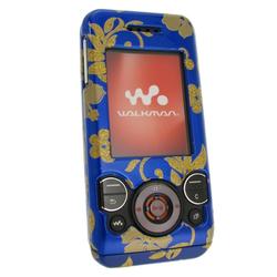 Eforcity ERI W580 Clip-on Case Blue w/ Gold Flowers by Eforcity