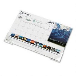 House Of Doolittle Earthscapes Monthly Desk Pad Calendar, Nonrefillable, 18 1/2 x 13, Full Color