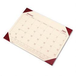 House Of Doolittle EcoTONES® Monthly Desk Pad Calendar, 4 Corner Holder, 22 x 17, Desert Tan